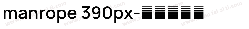 manrope 390px字体转换